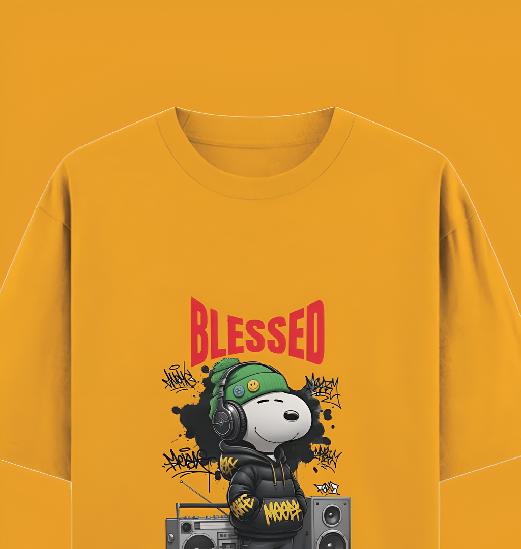 Yellow  Oversized t-shirt 