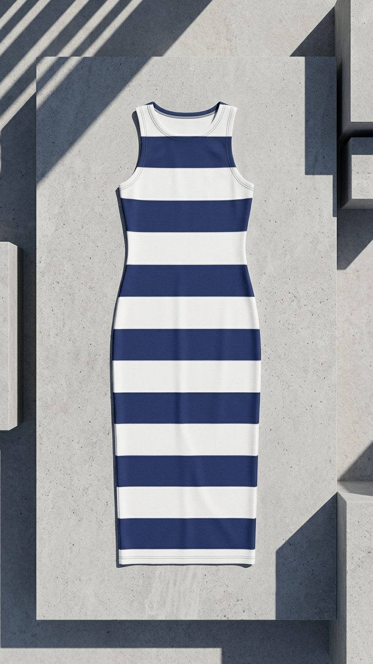 Women Rib Bobycon  Printed Dress